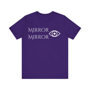 Mirror Mirror Unisex Tee - Stylish Black Short Sleeve Shirt