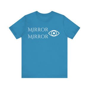 Mirror Mirror Unisex Tee - Stylish Black Short Sleeve Shirt