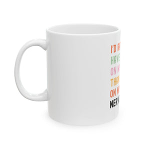 Mug - Cat Lover Quote Ceramic Mug (11oz, 15oz)