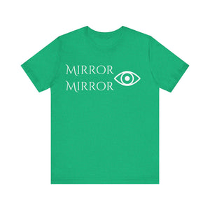 Mirror Mirror Unisex Tee - Stylish Black Short Sleeve Shirt