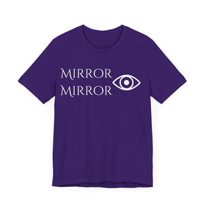 Mirror Mirror Unisex Tee - Stylish Black Short Sleeve Shirt