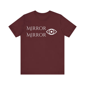 Mirror Mirror Unisex Tee - Stylish Black Short Sleeve Shirt
