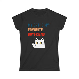 Women's Tee - My Cat is My Favorite Boyfriend