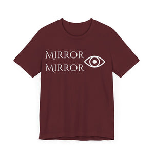 Mirror Mirror Unisex Tee - Stylish Black Short Sleeve Shirt