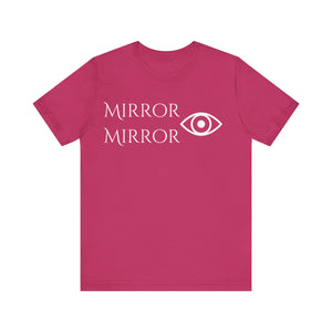 Mirror Mirror Unisex Tee - Stylish Black Short Sleeve Shirt