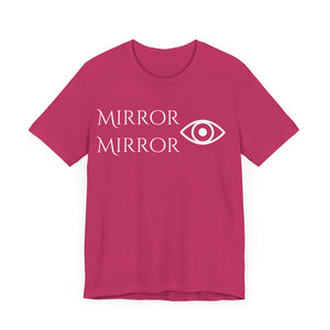 Mirror Mirror Unisex Tee - Stylish Black Short Sleeve Shirt