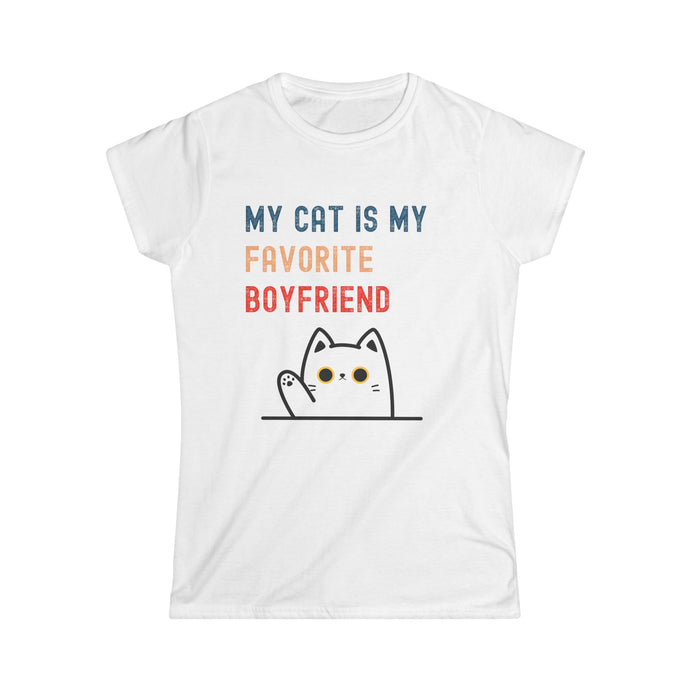 Women's Tee - My Cat is My Favorite Boyfriend
